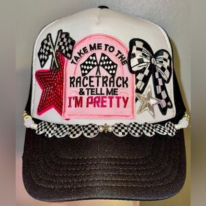 Take Me To The Racetrack Trucker Hat